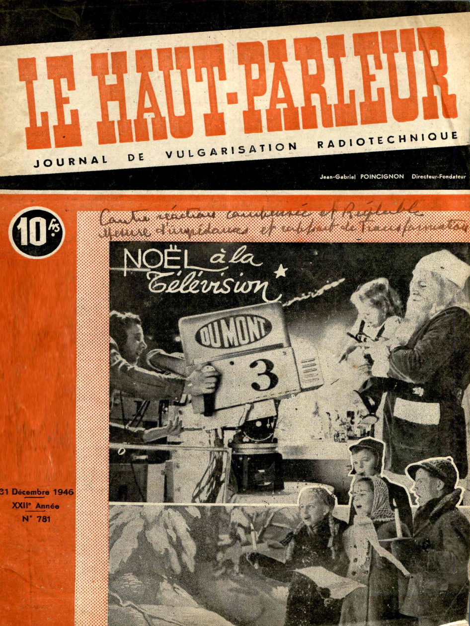 Première page de lehautparleur numero0781