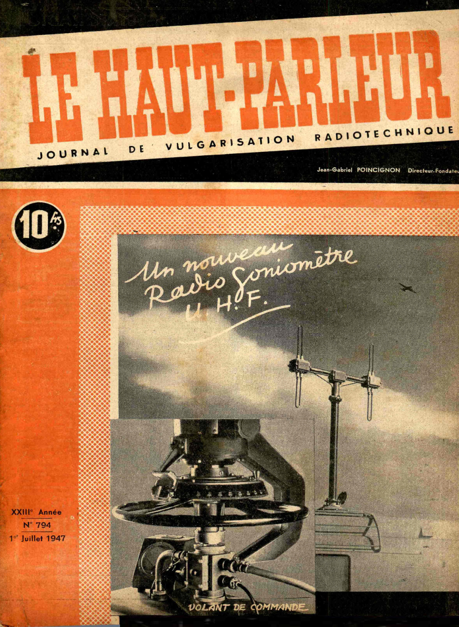 Première page de lehautparleur numero0794