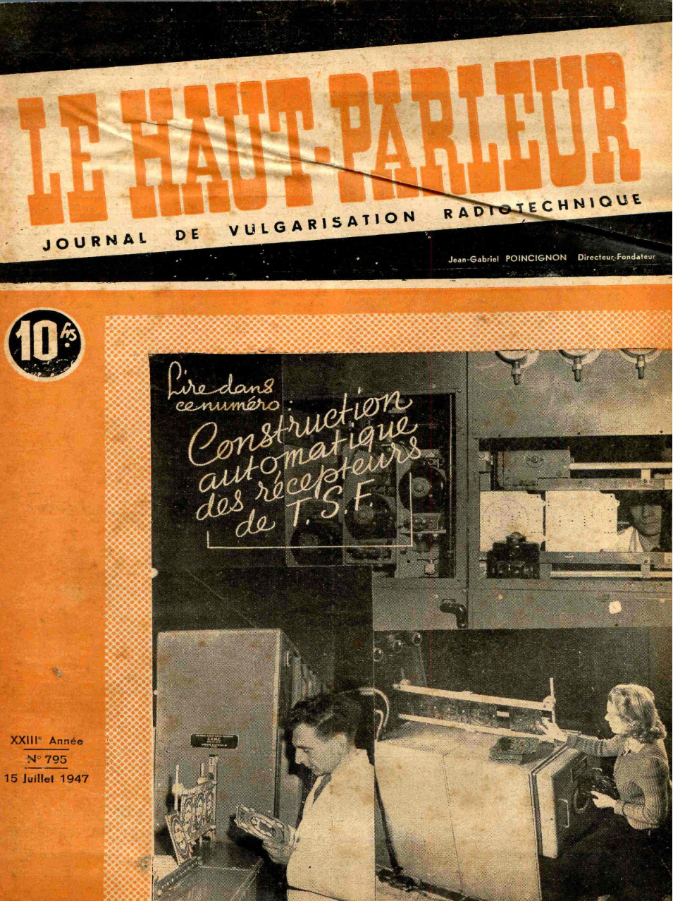 Première page de lehautparleur numero0795