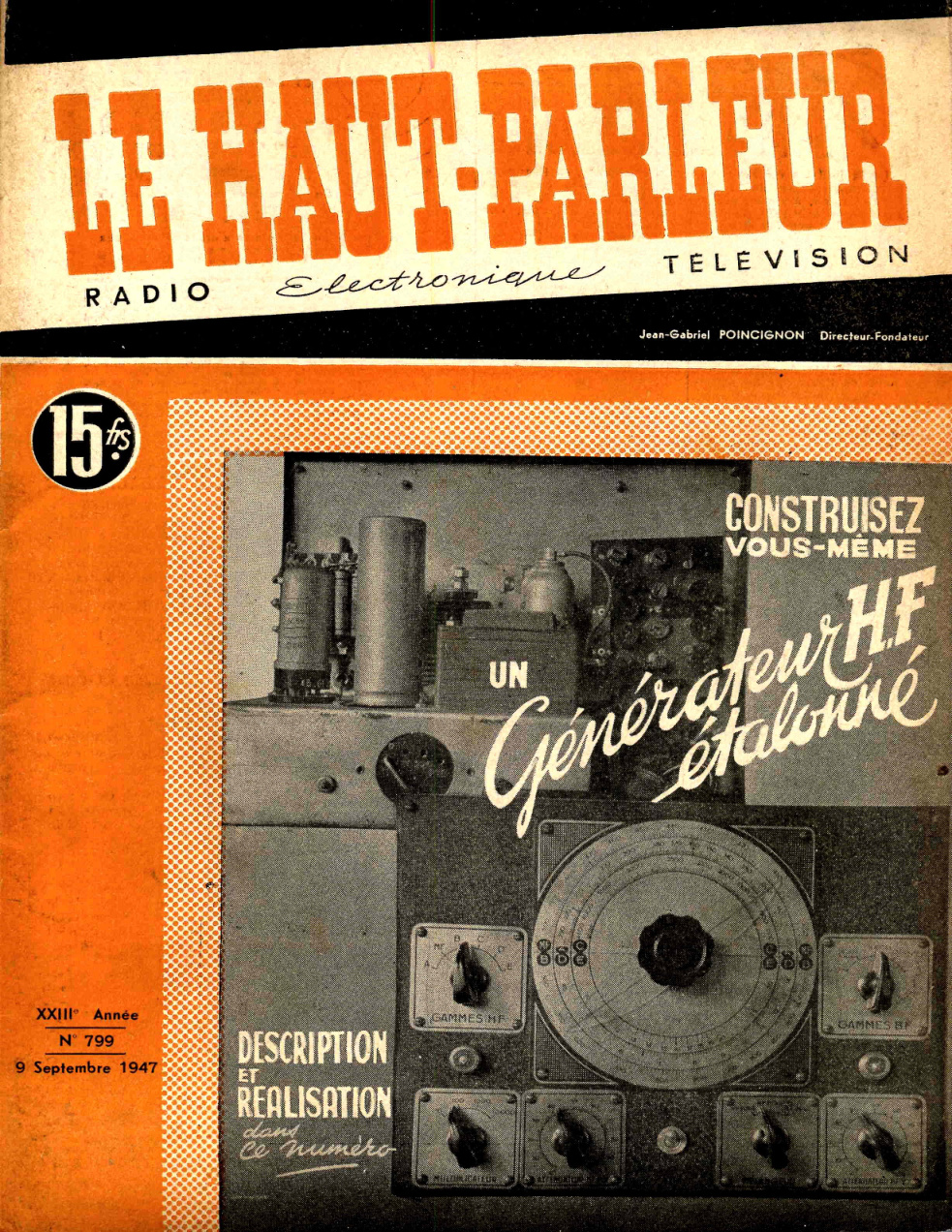 Première page de lehautparleur numero0799