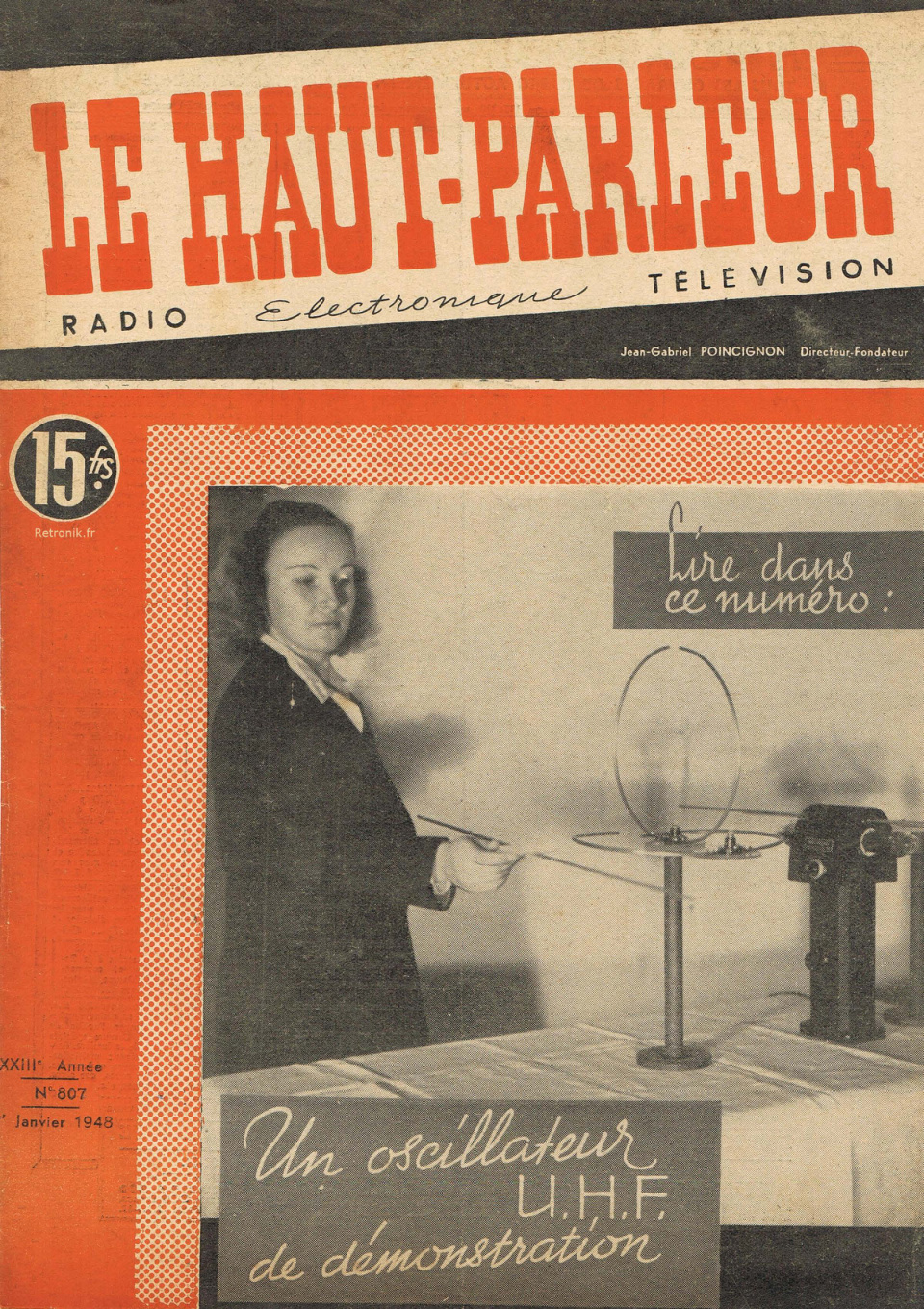Première page de lehautparleur numero0807