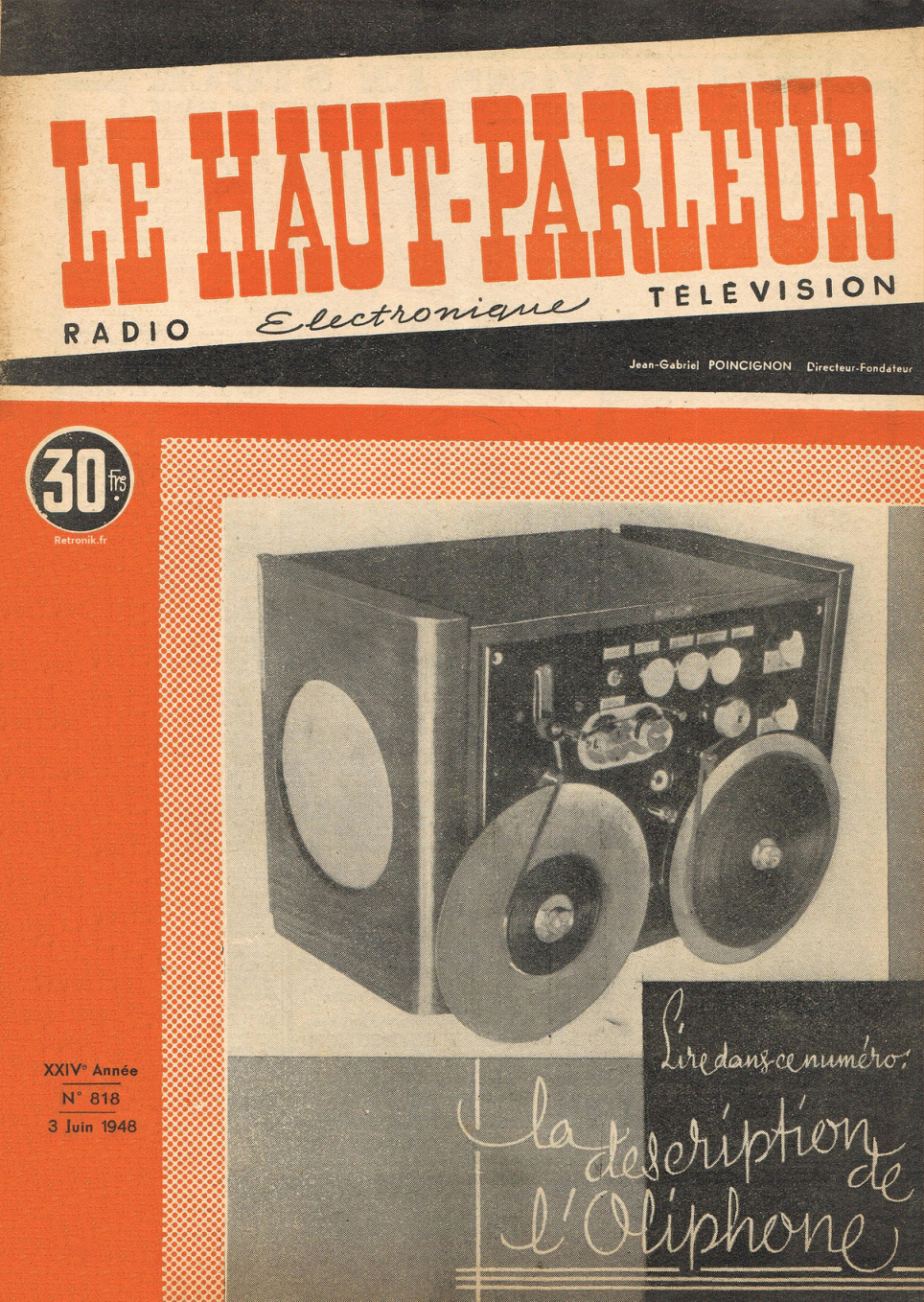 Première page de lehautparleur numero0818