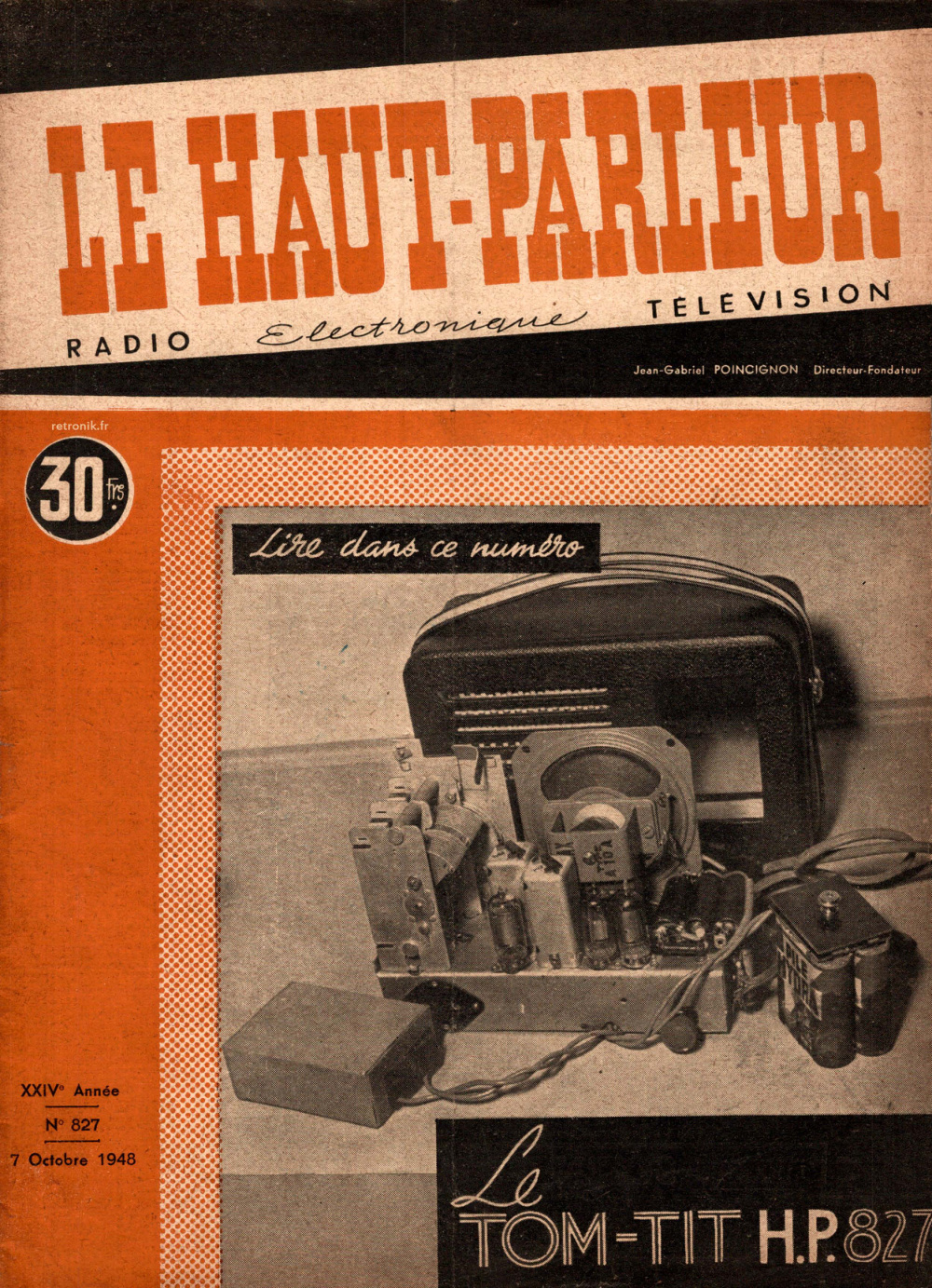 Première page de lehautparleur numero0827