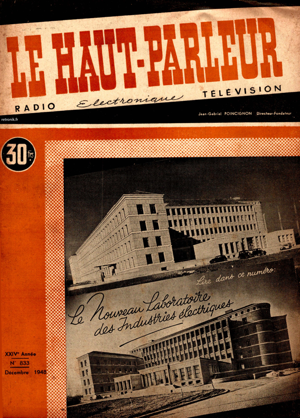 Première page de lehautparleur numero0833