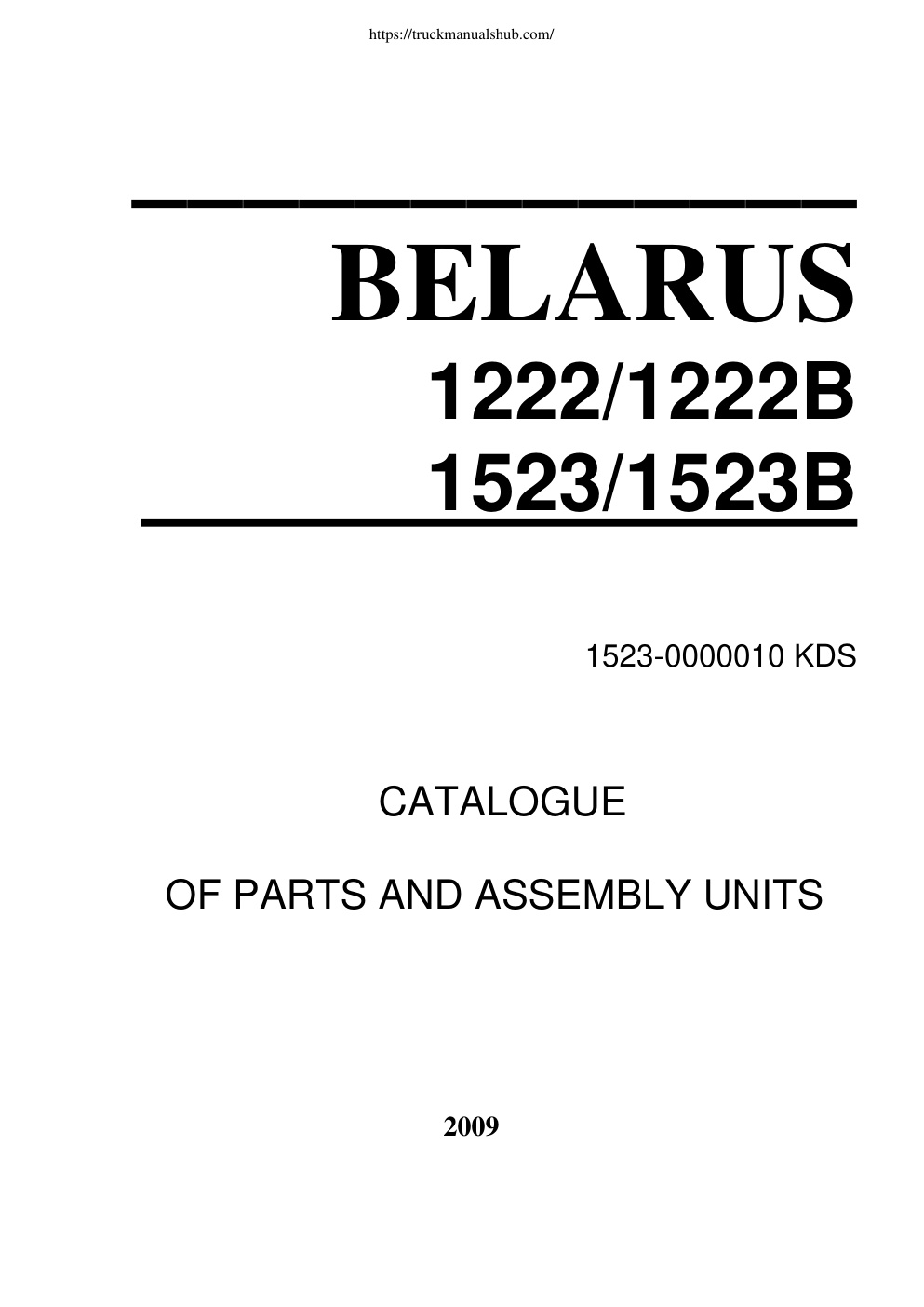 Première page de 1523-0000010 KDS