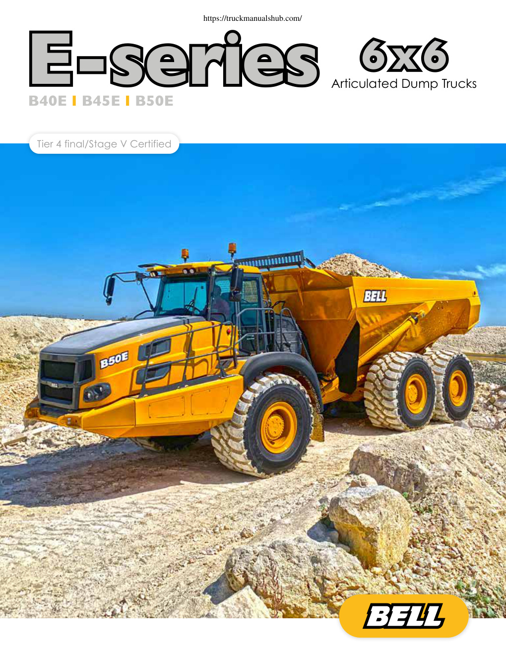 Première page de Bell B45E Articulated Dump Truck Technical Specifications Sheet.pdf