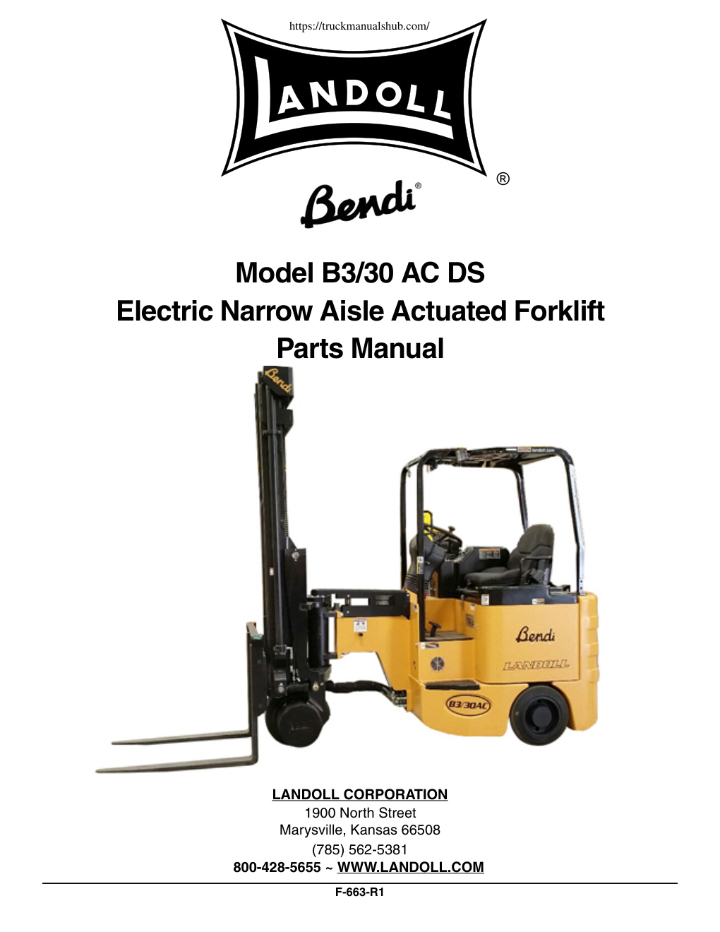 Première page de Bendi B3-30 AC