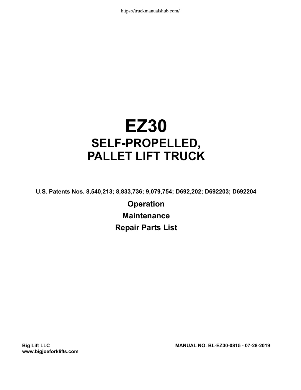 Première page de EZ30 - Updated