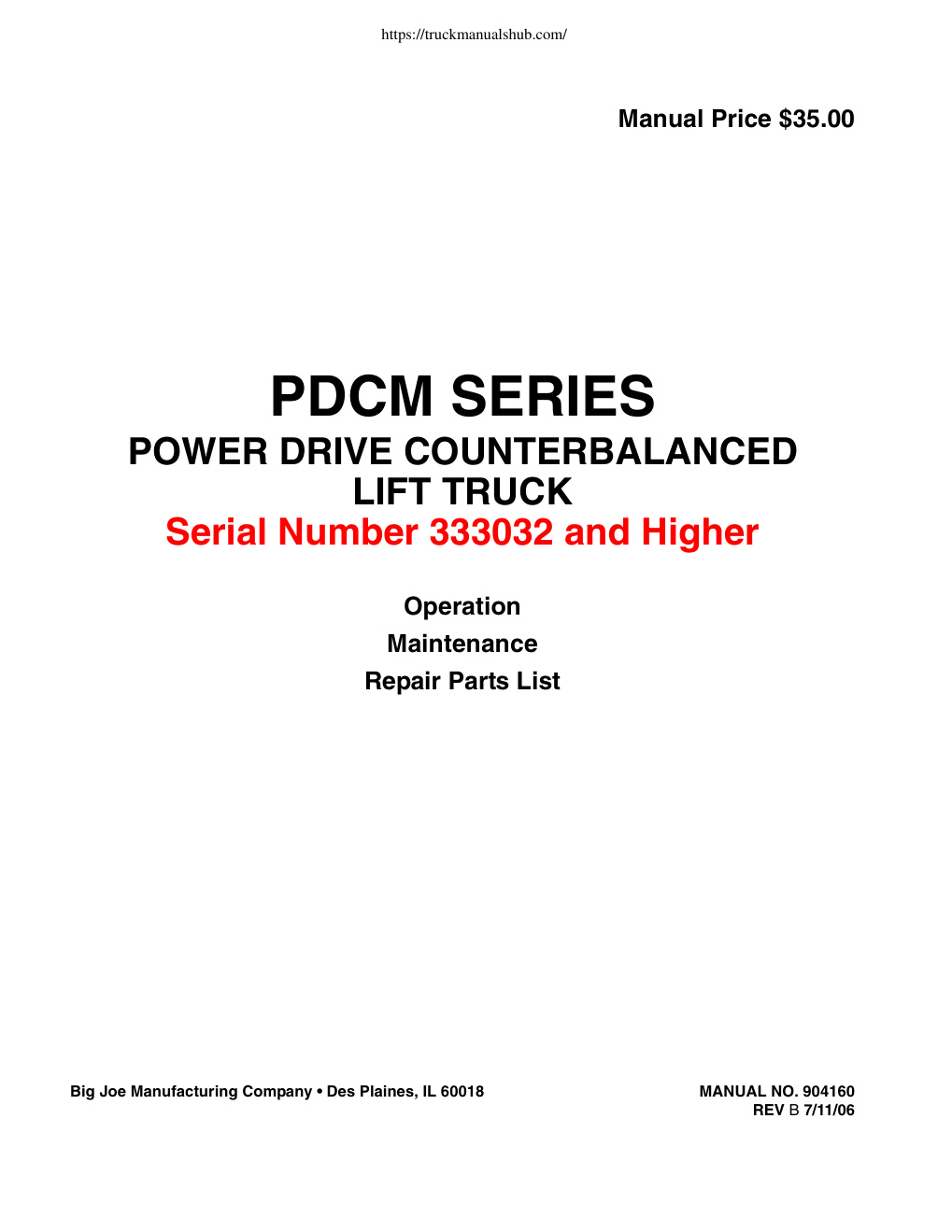 Première page de PDCM