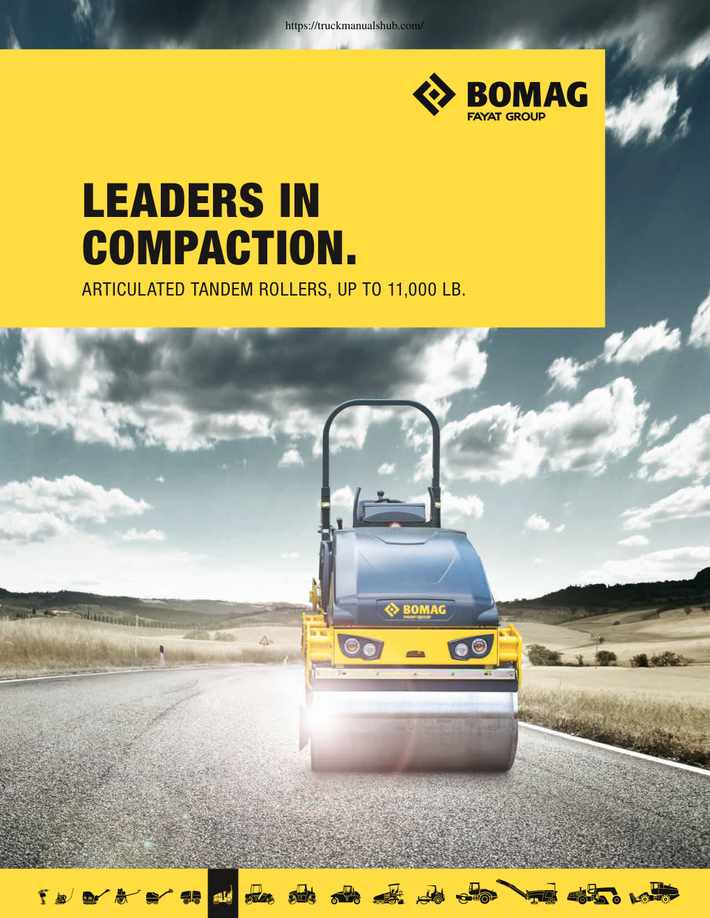 Première page de ARTICULATED TANDEM ROLLERS, UP TO 11,000 LB.