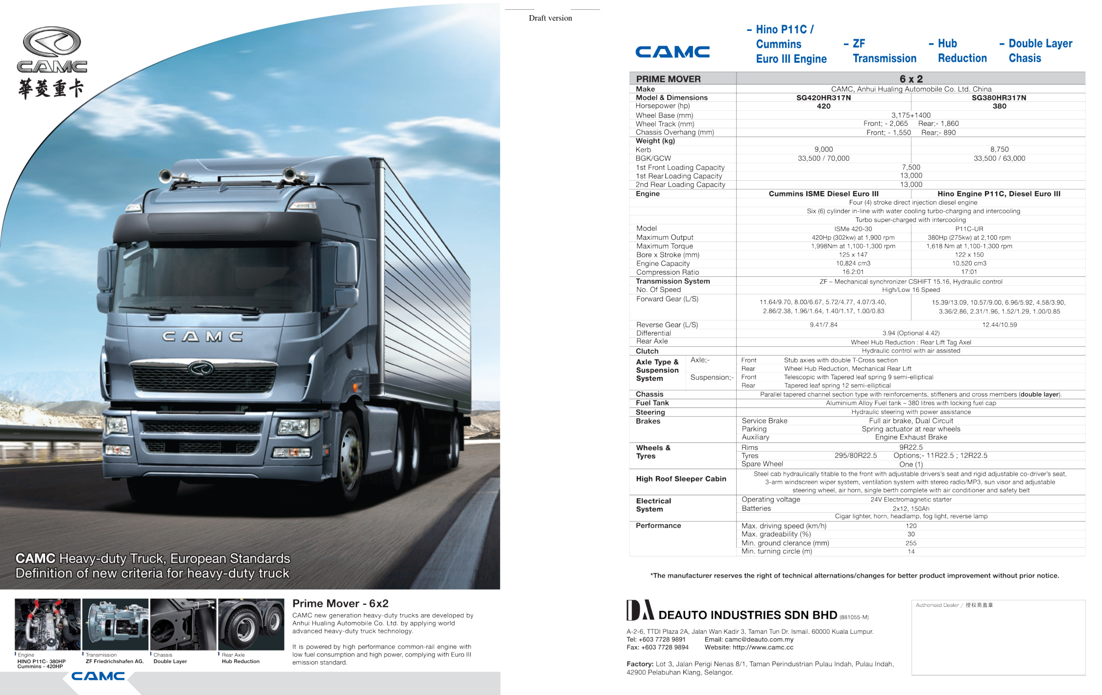 Première page de INSERT 4-Prime Mover 6x2 FA