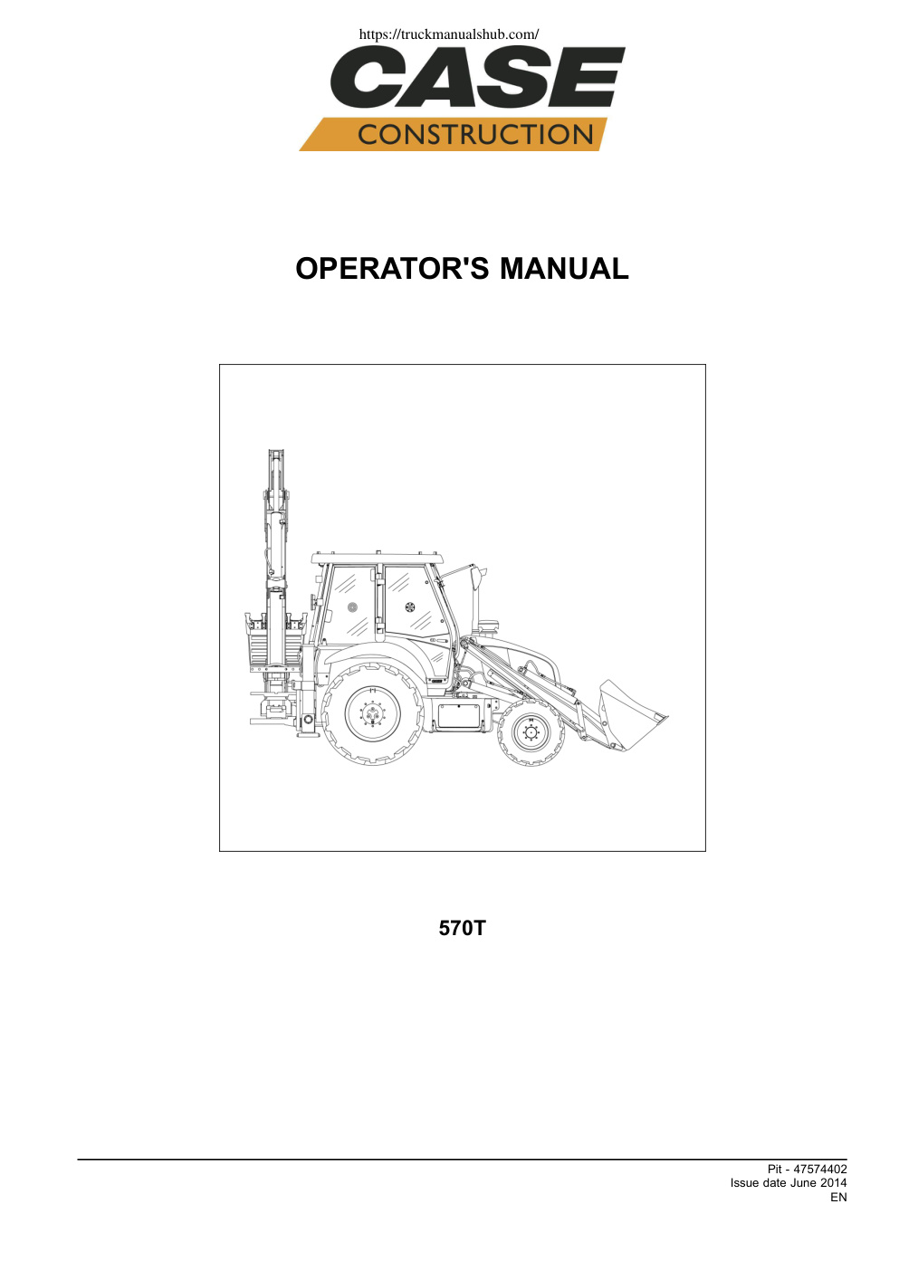 Première page de OPERATOR'S MANUAL