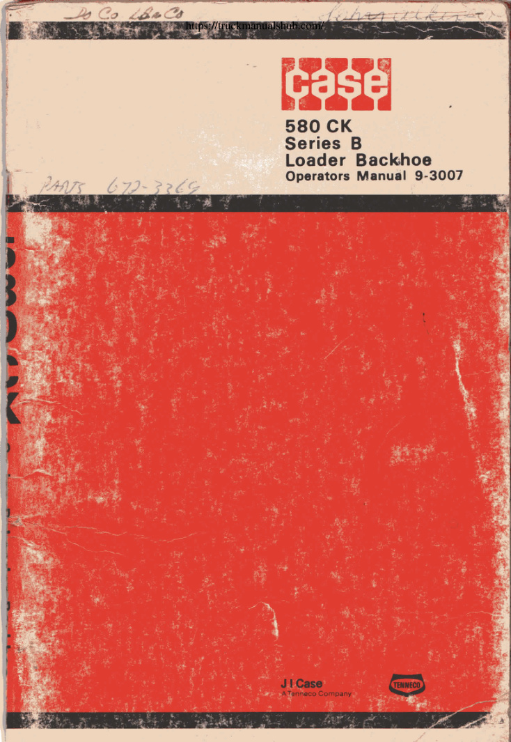 Première page de Operators Manual 9-3007