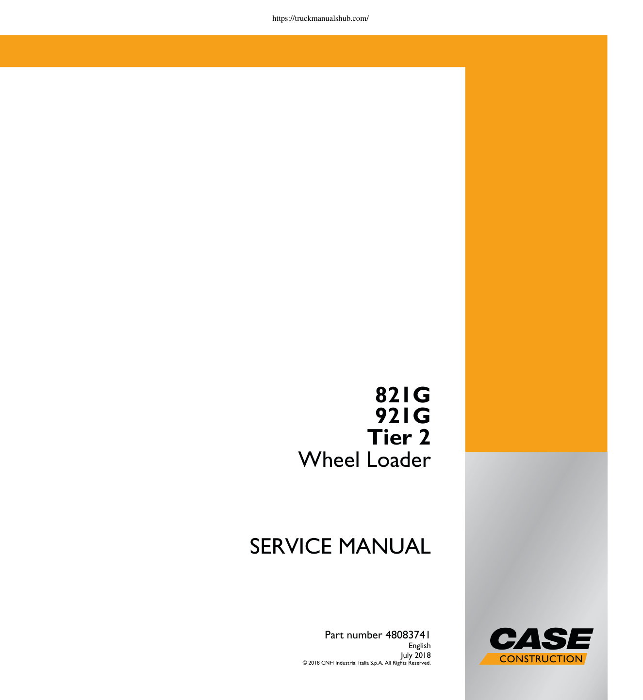 Première page de SERVICE MANUAL