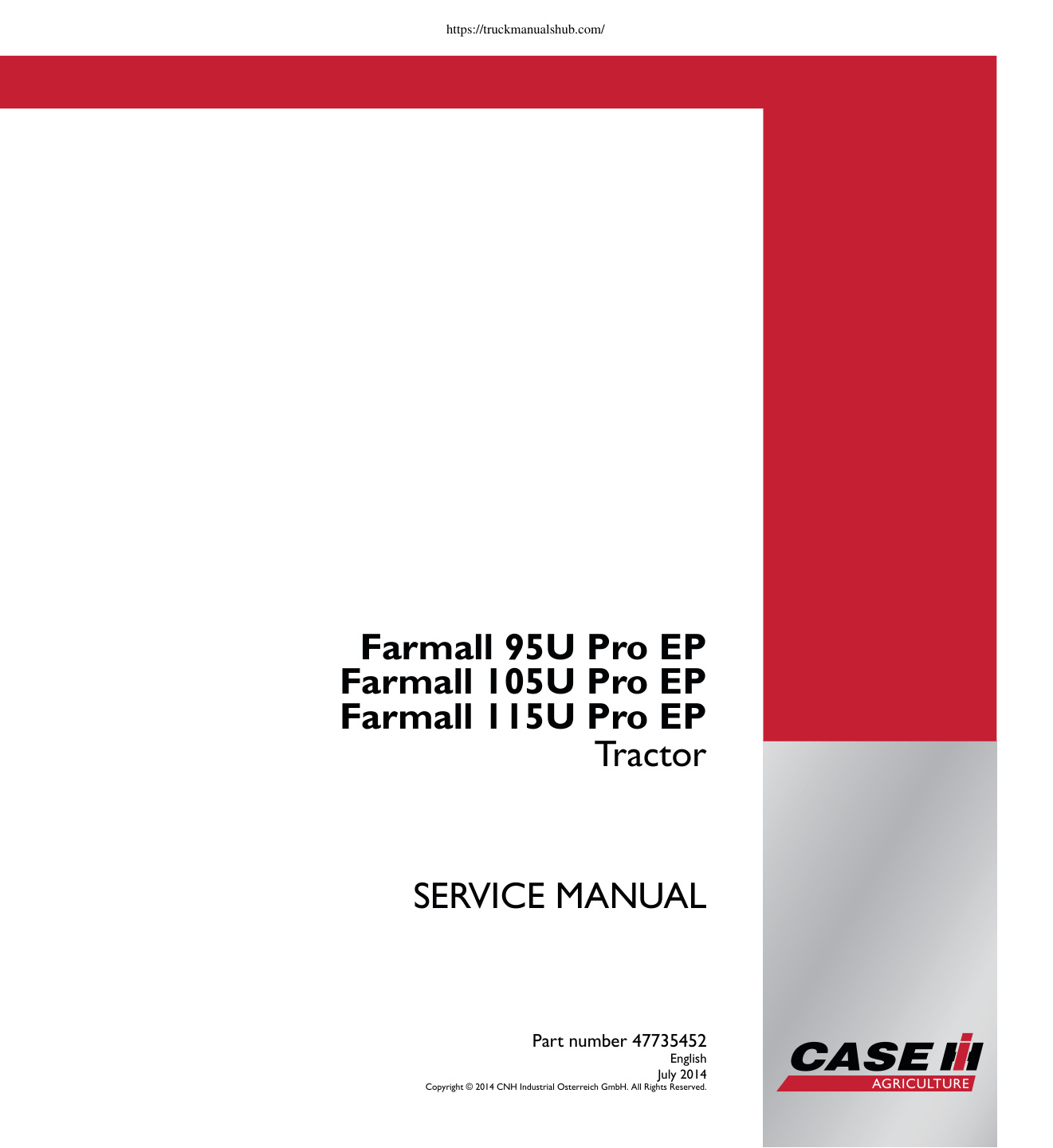 Première page de SERVICE MANUAL