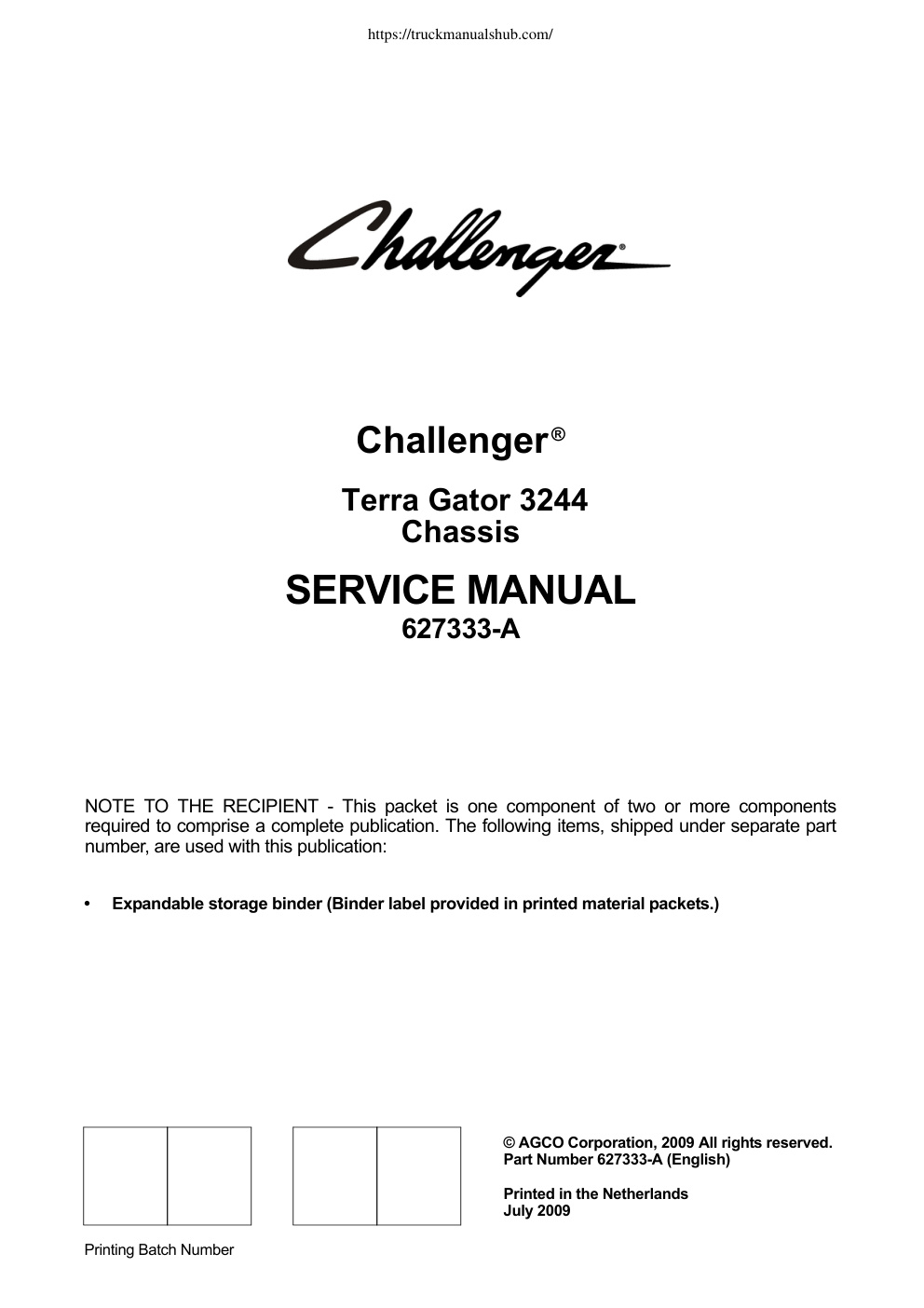 Première page de SERVICE MANUAL