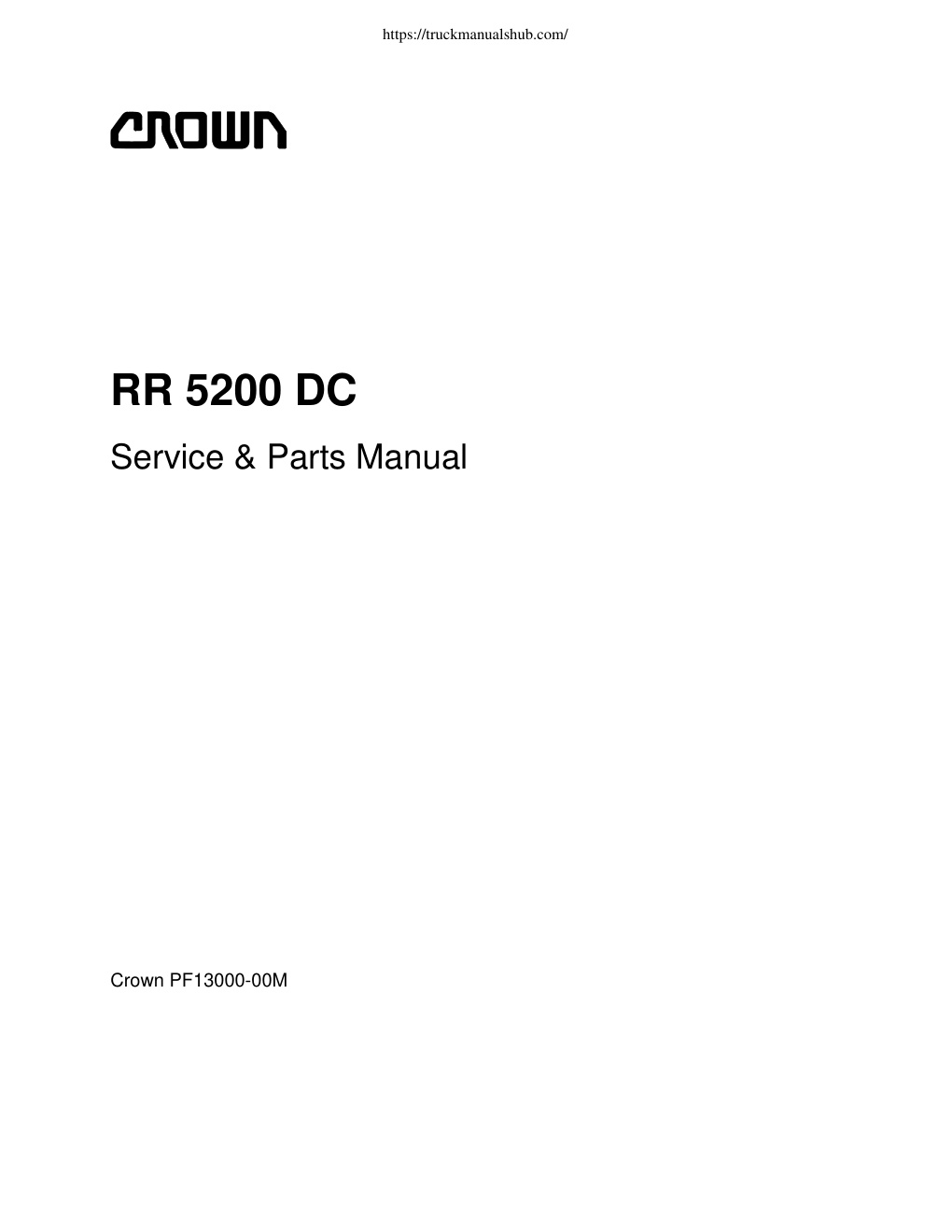 Première page de HOW TO ORDER SERVICE PARTS