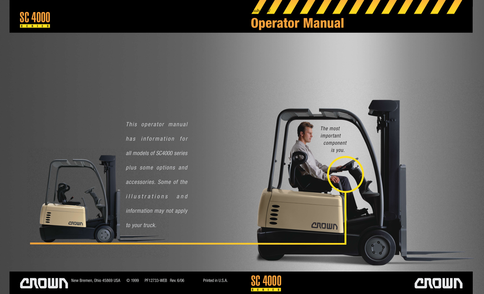 Première page de S E R I E S Operator Manual