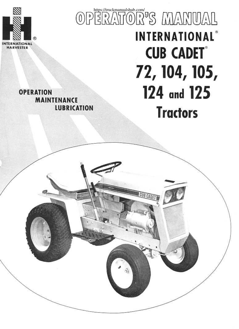 Première page de OPERATOR'S MANUAL