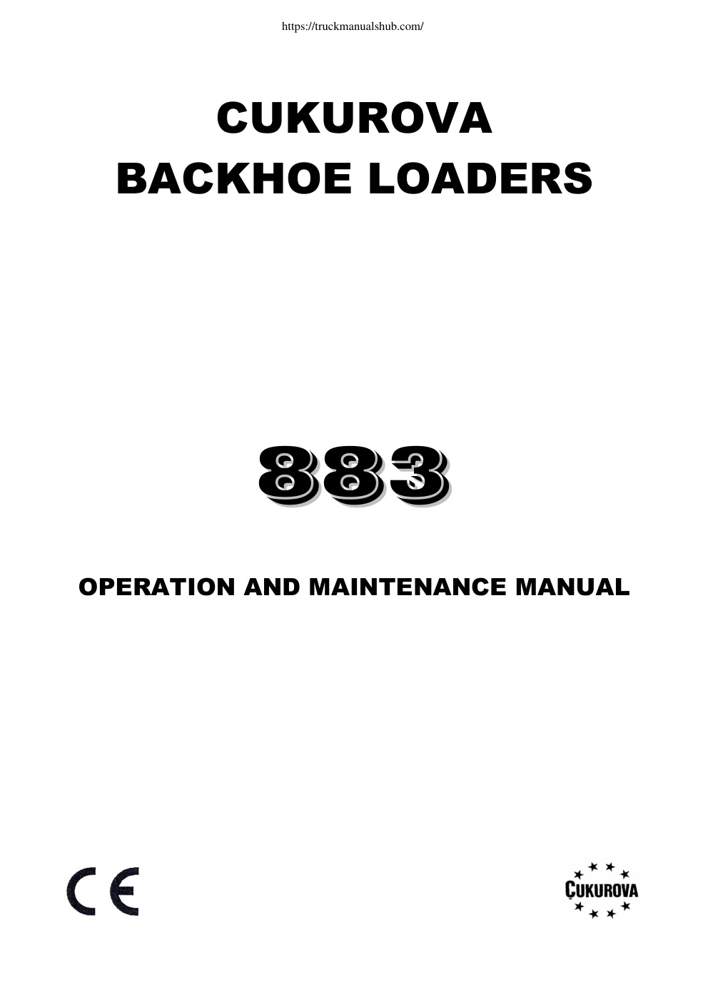 Première page de OPERATION AND MAINTENANCE MANUAL