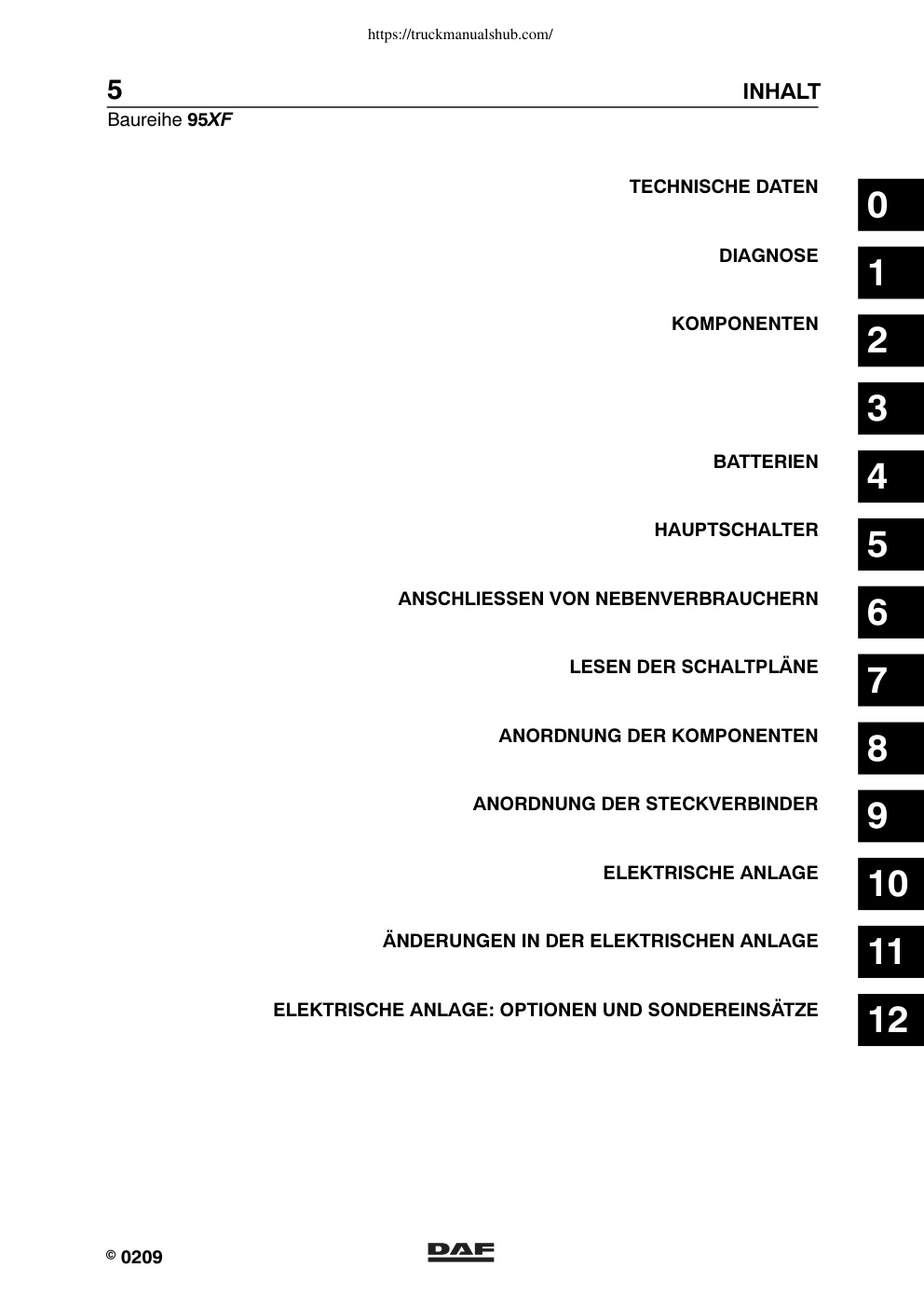 Première page de TECHNISCHE DATEN