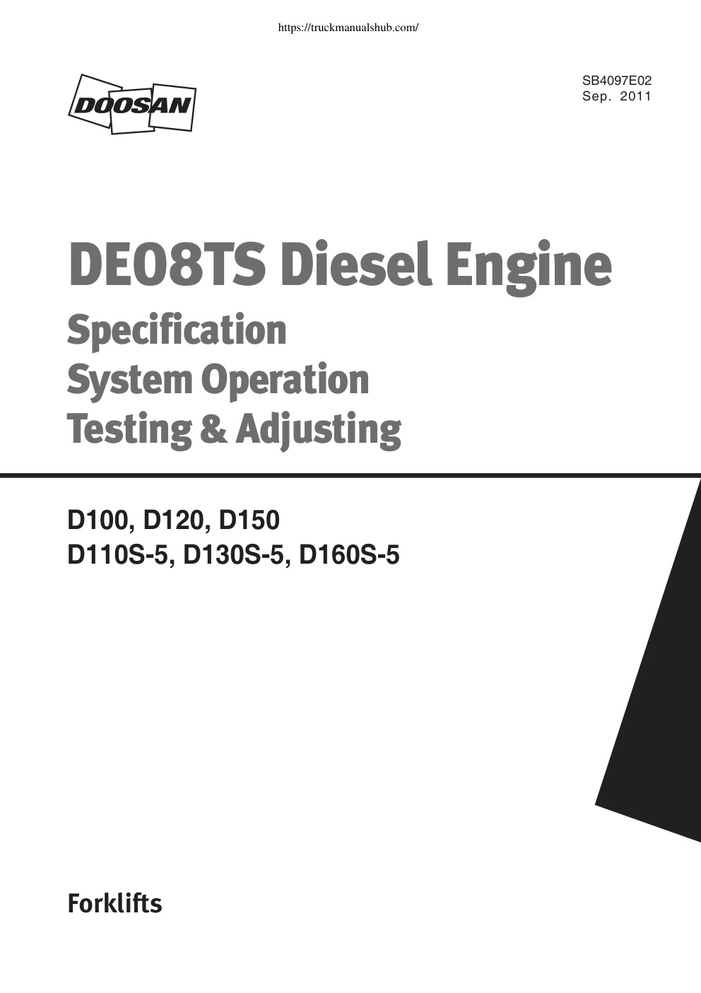 Première page de D100, D120, D150