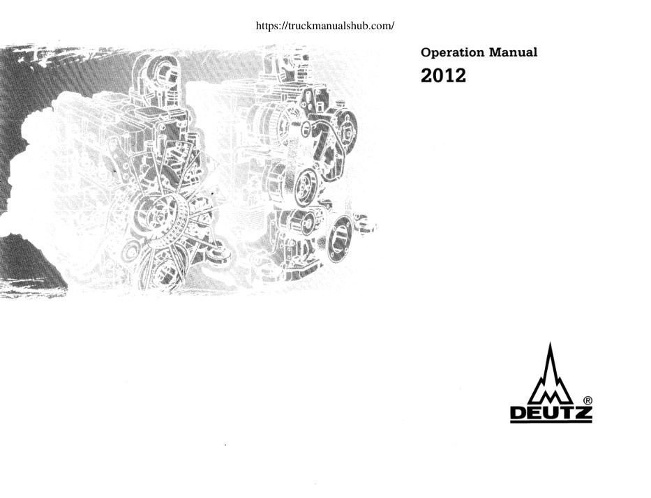 Première page de Operation Manual