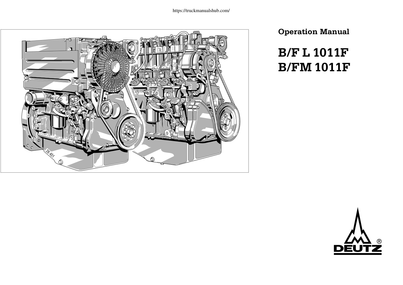 Première page de Operation Manual