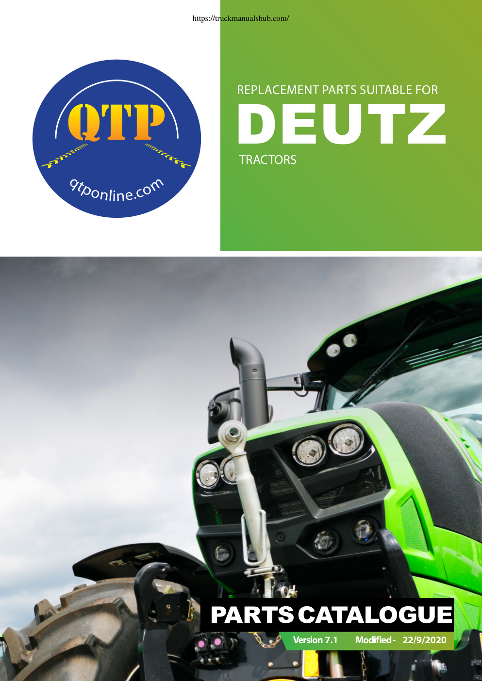 Première page de Deutz Fahr Deutz Tractor Parts Catalogue 2020.pdf