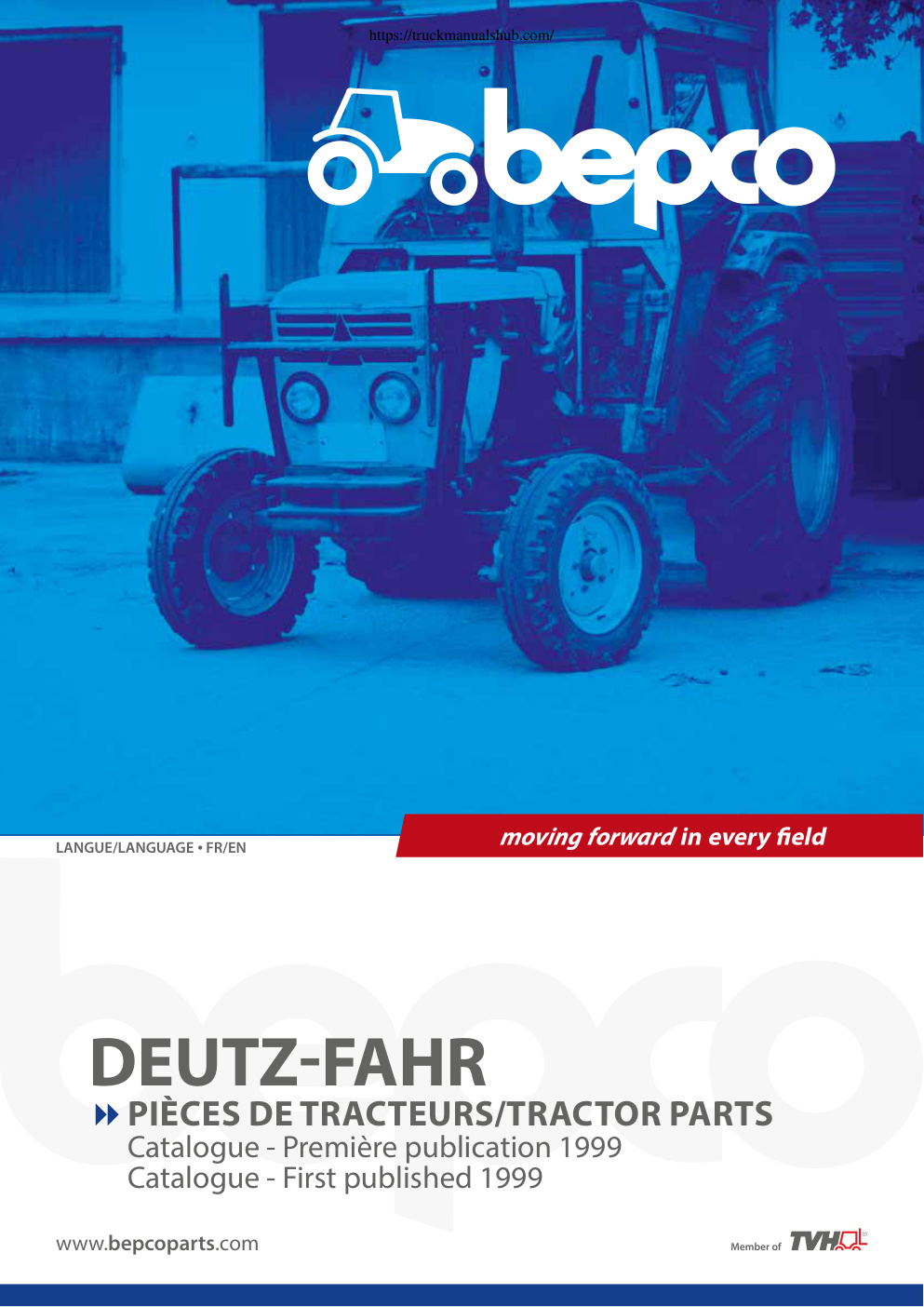 Première page de Catalogue - Première publication 1999