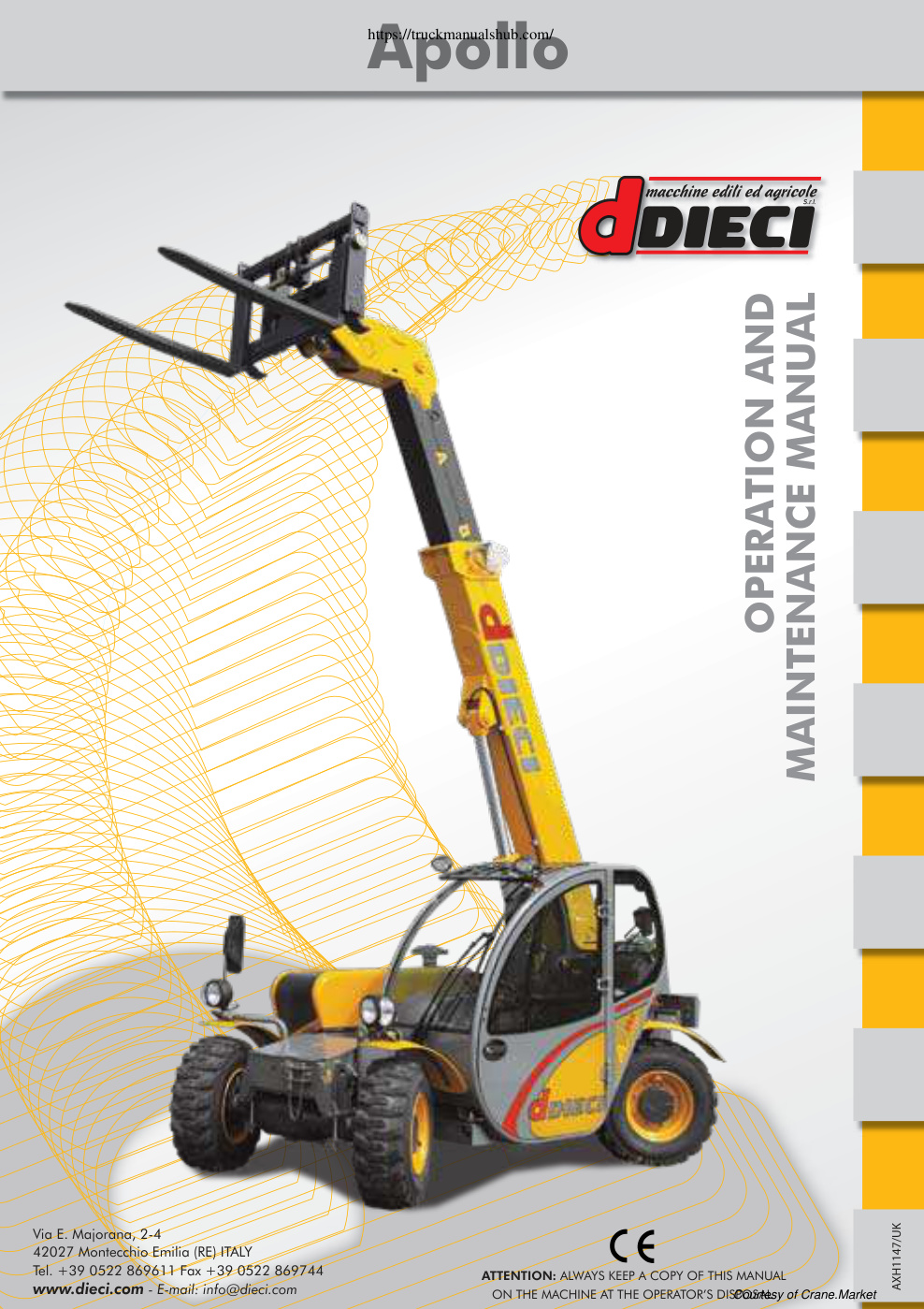 Première page de DIECI Telehandlers, Forklifts & Lift Trucks
