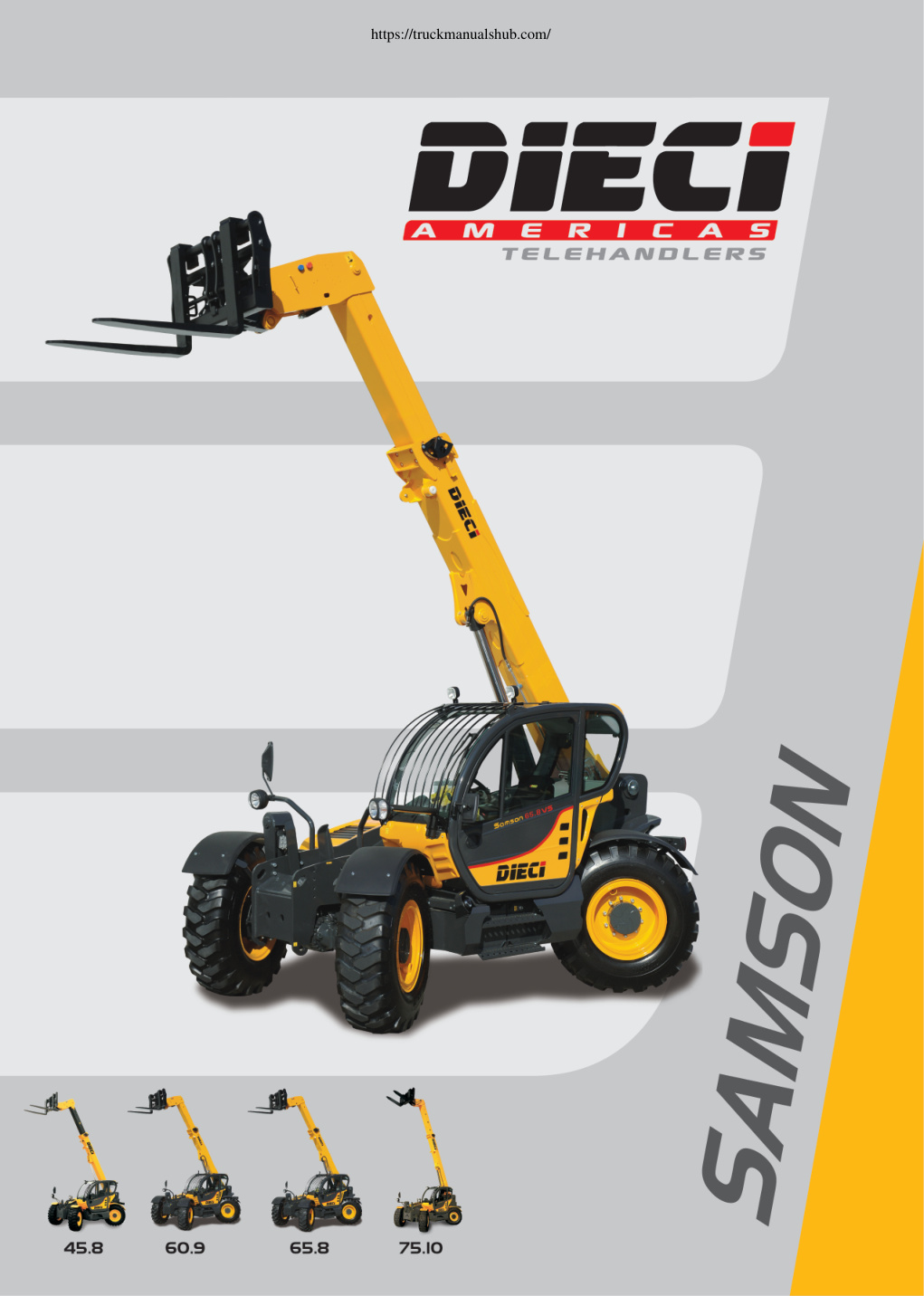 Première page de Dieci Samson 45.8 60.9 65.8 75.10 Technical Specification.pdf