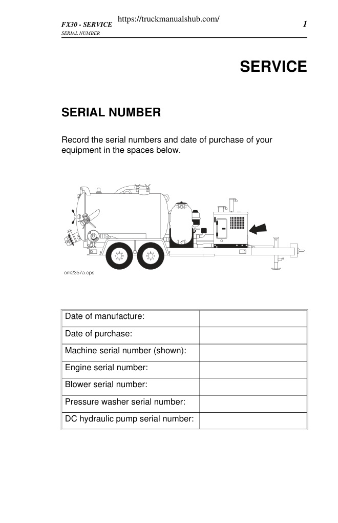 Première page de FX30 - SERVICE 1
