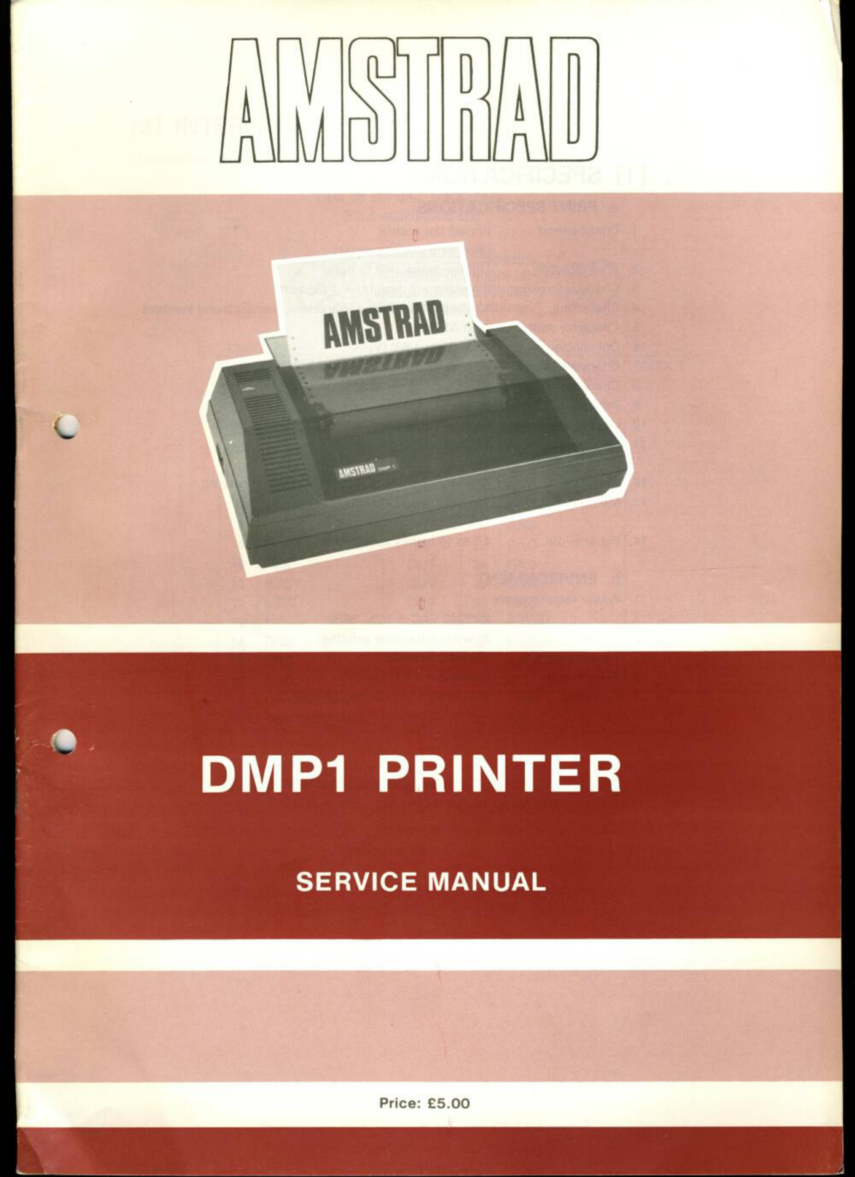 Première page de SERVICE MANUAL