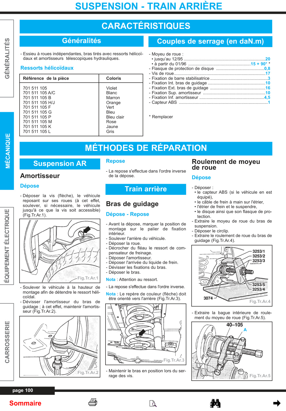 Première page de SUSPENSION - TRAIN ARRIÈRE