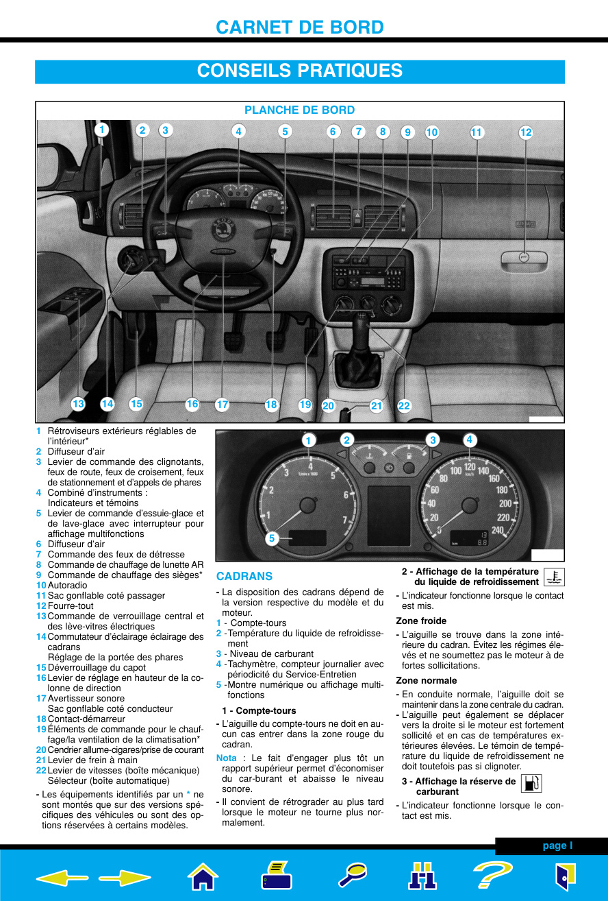 Première page de CARNET DE BORD