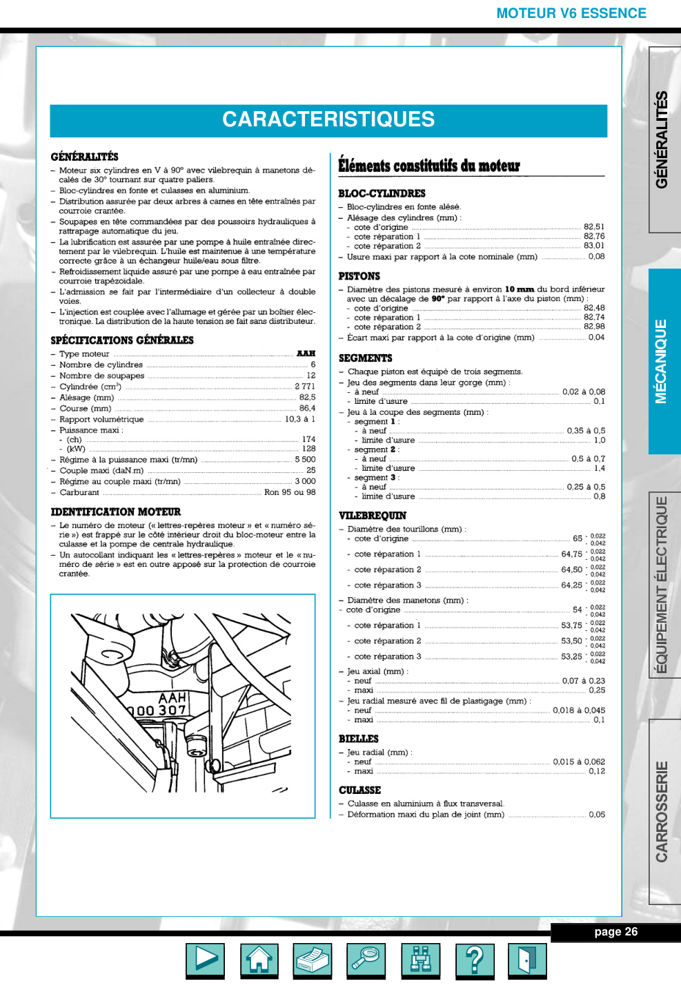 Première page de MOTEUR V6 ESSENCE