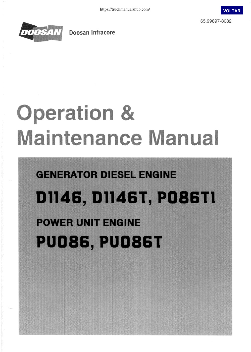 Première page de Maintenance Manual