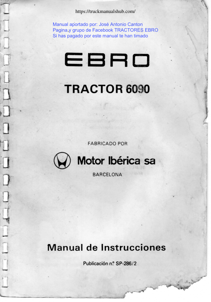 Première page de Manual aportado por: José Antonio Canton