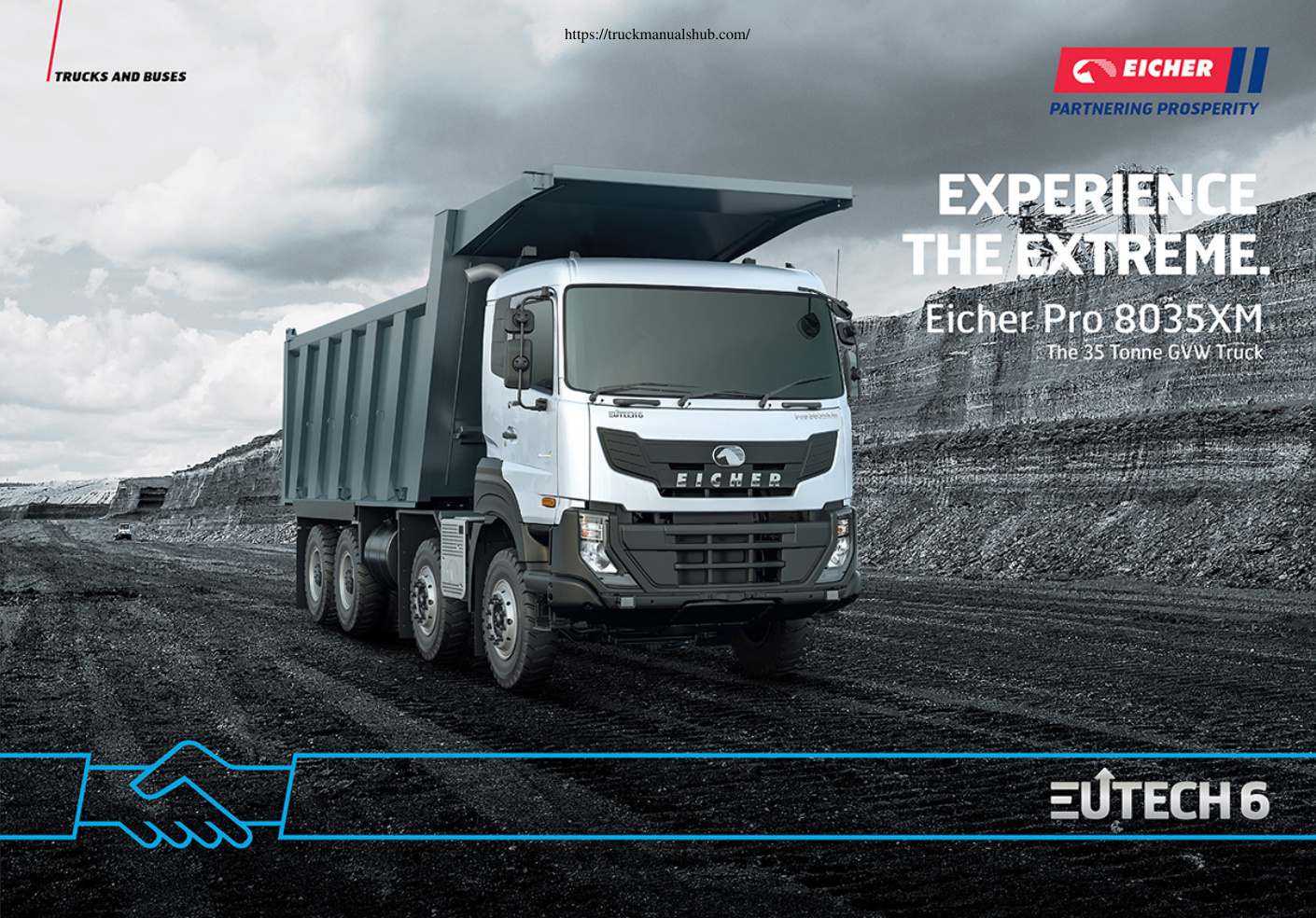 Première page de JOB-0751_VE COMMERCIAL VEHICLES_Eicher_Pro 8035XM Leaflet
