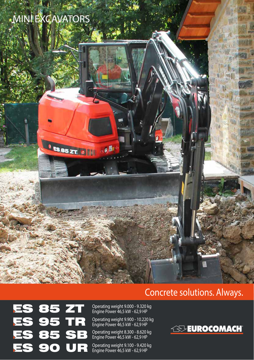 Première page de MINI EXCAVATORS