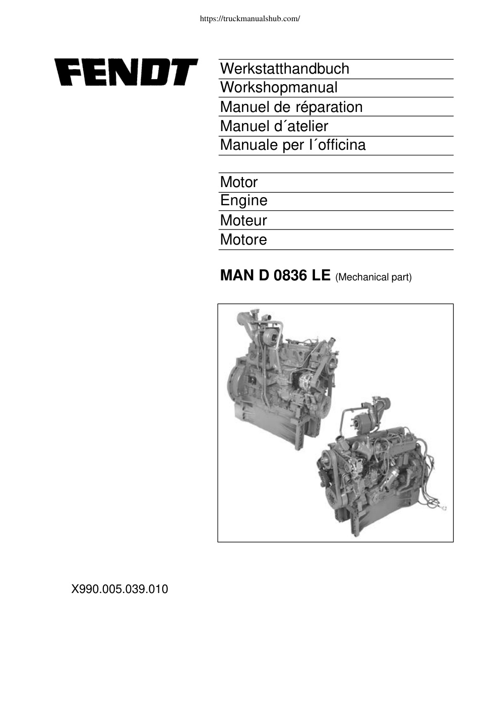 Première page de Manuel de réparation