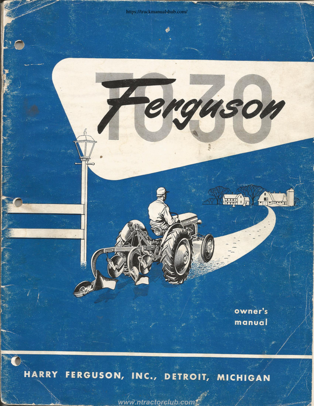 Première page de Ferguson TO-30 Owner's Manual