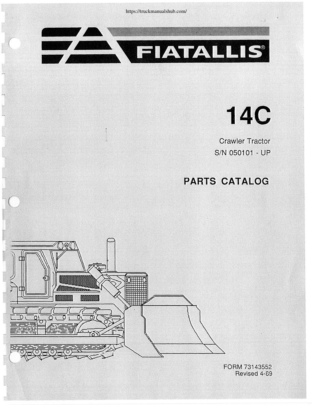 Première page de PARTS CATALOG