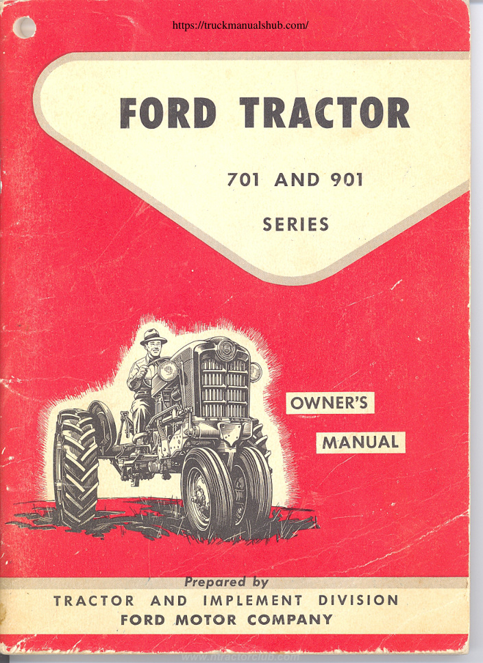 Première page de Ford Tractor 701 and 901 Series Owner's Manual