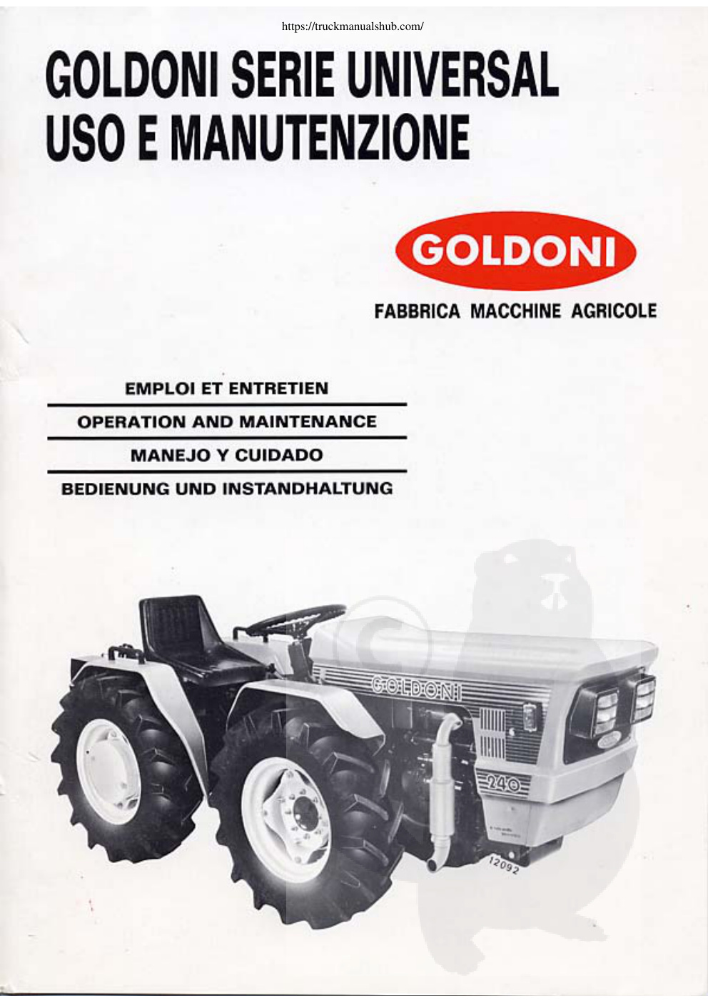 Première page de OPERATION AND MAINTENANCE