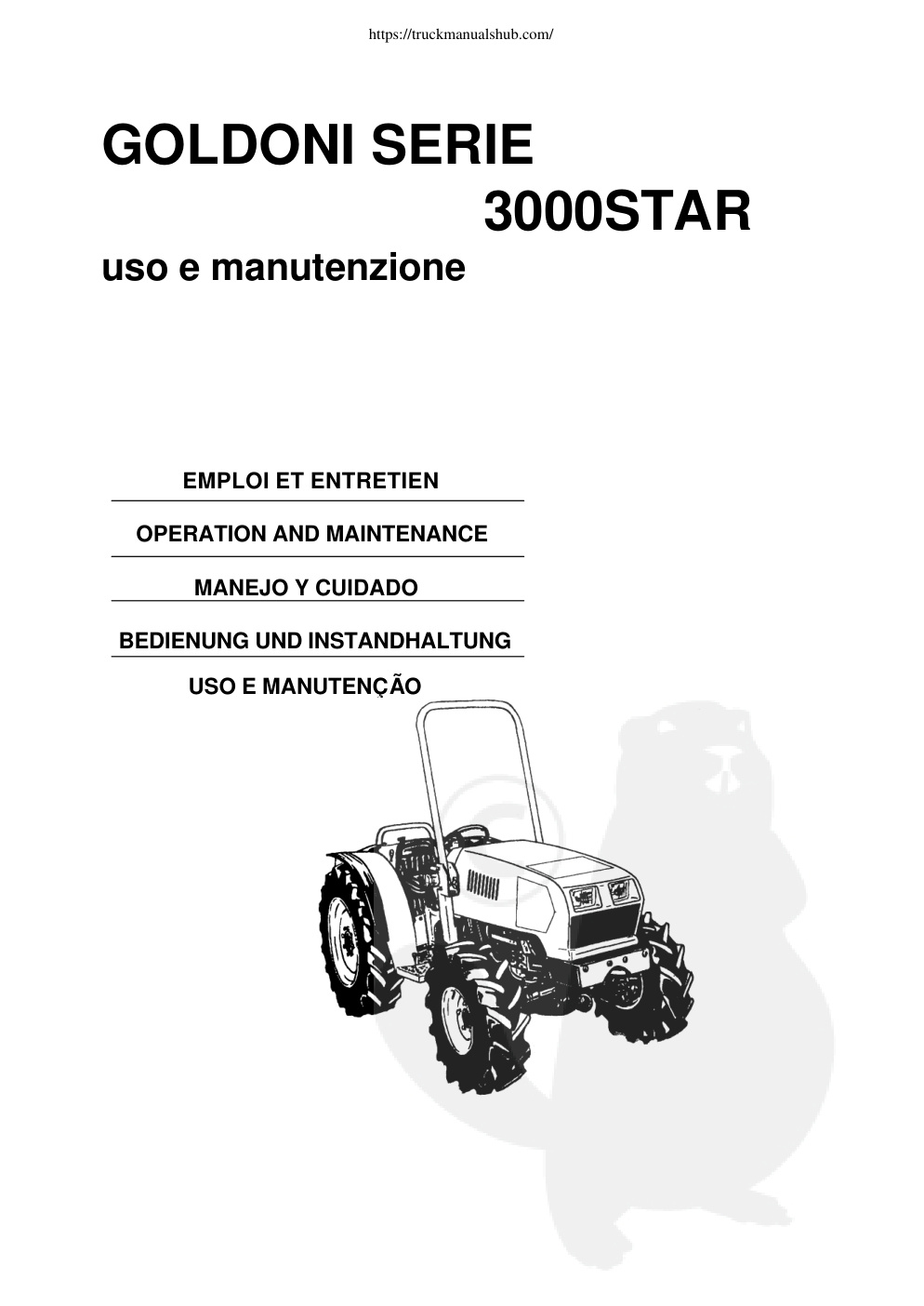 Première page de OPERATION AND MAINTENANCE