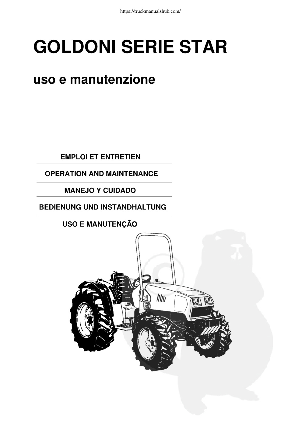 Première page de OPERATION AND MAINTENANCE