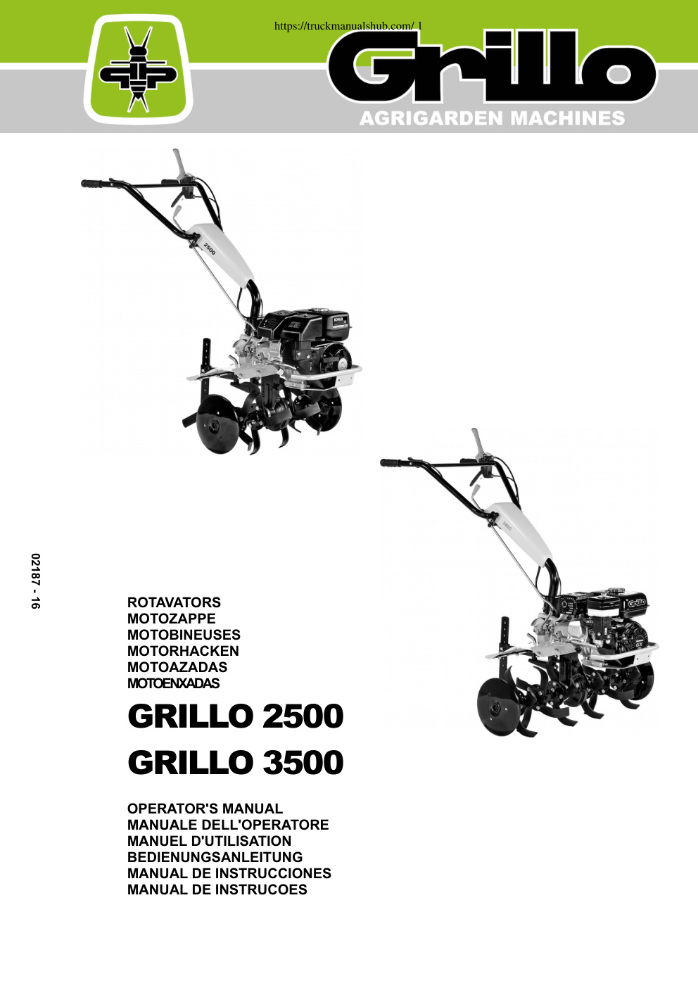Première page de OPERATOR'S MANUAL