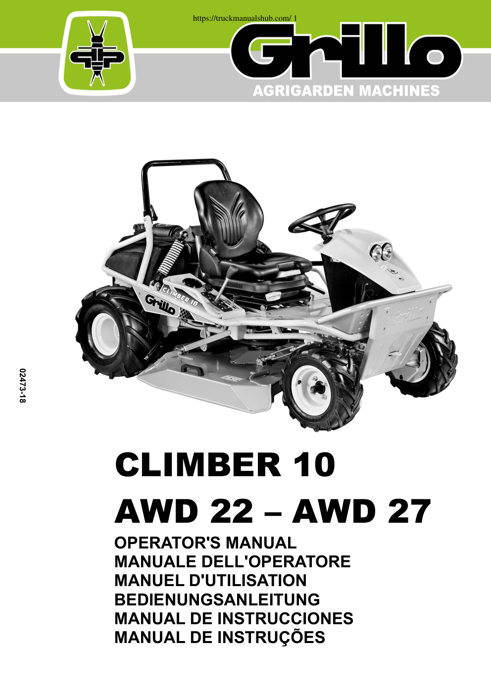 Première page de OPERATOR'S MANUAL